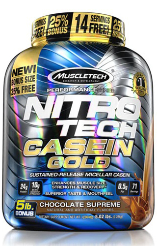 NITRO TECH 100% CASEIN GOLD 5LBS NITRO TECH 100% CASEIN GOLD 5LBS